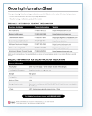 Gilead medication product ordering sheet